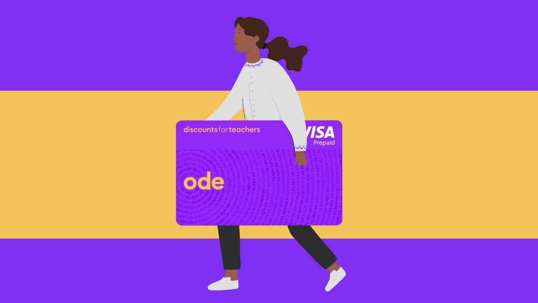 How to use your ode cashback card from Discounts for Teachers