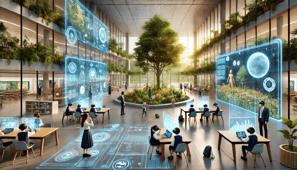 AI's interpretation of what schools will look like in 2054