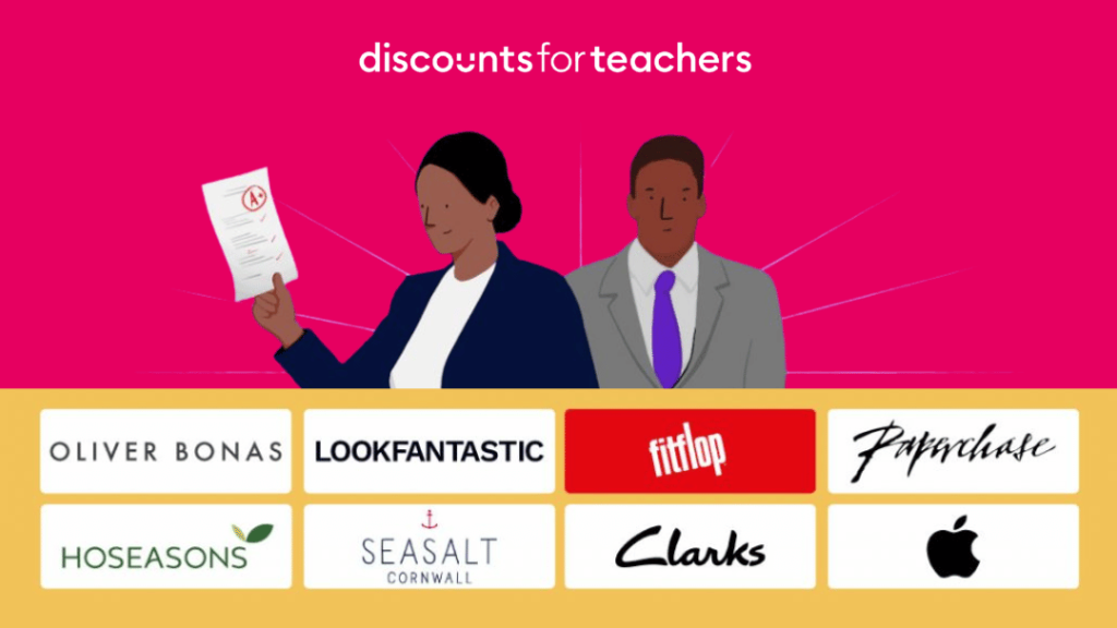 Retailer logos including "LOOKFANTASTIC", "Clarks" and more.