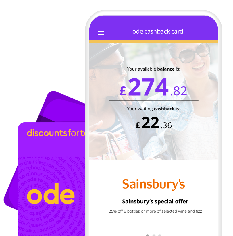 ode cashback card.  <em>Quick, Simple, Rewarding</em> &nbsp Receive up to <em>£217*</em> cashback per year